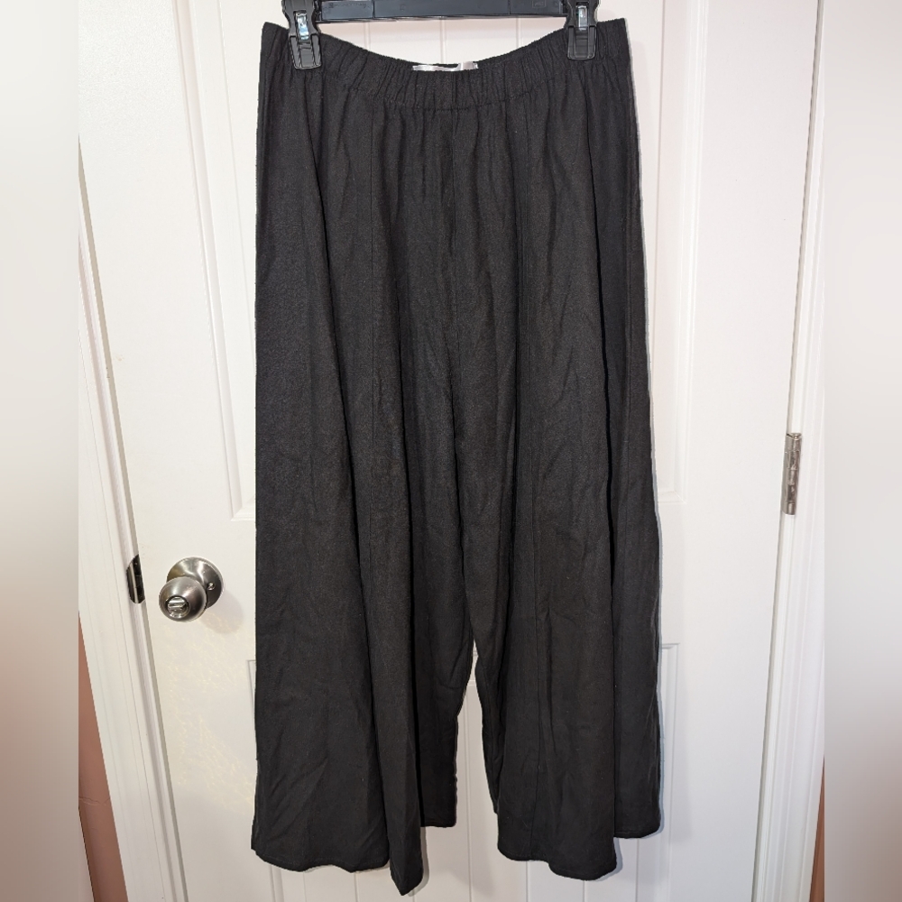 Bird Of Paradise 8 Gore Silk Pants Women's Large Black/Charcoal